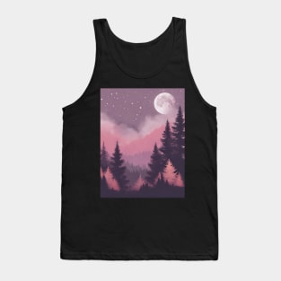 Mystical Forest Night Tank Top